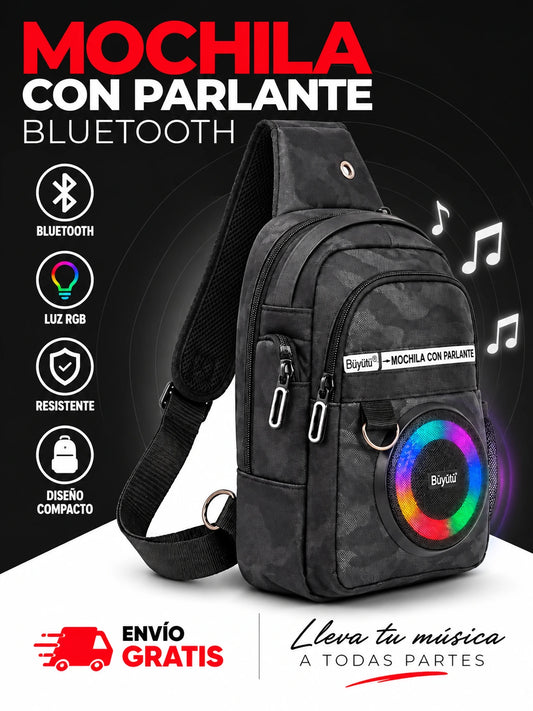 MOCHILA CON PARLANTE BLUETOOTH